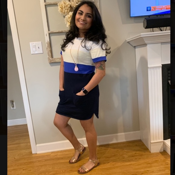 J. Crew XS Cotton Striped Dress - Picture 1 of 7